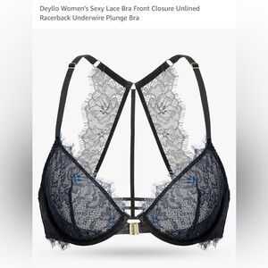 Sexy racerback lace bra. Unlined.